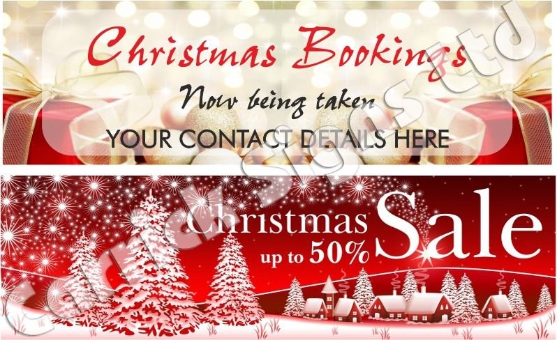 christmas banner templates and signs