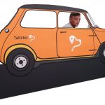 Freestandng Correx/Cardboard Car Cutout Stand