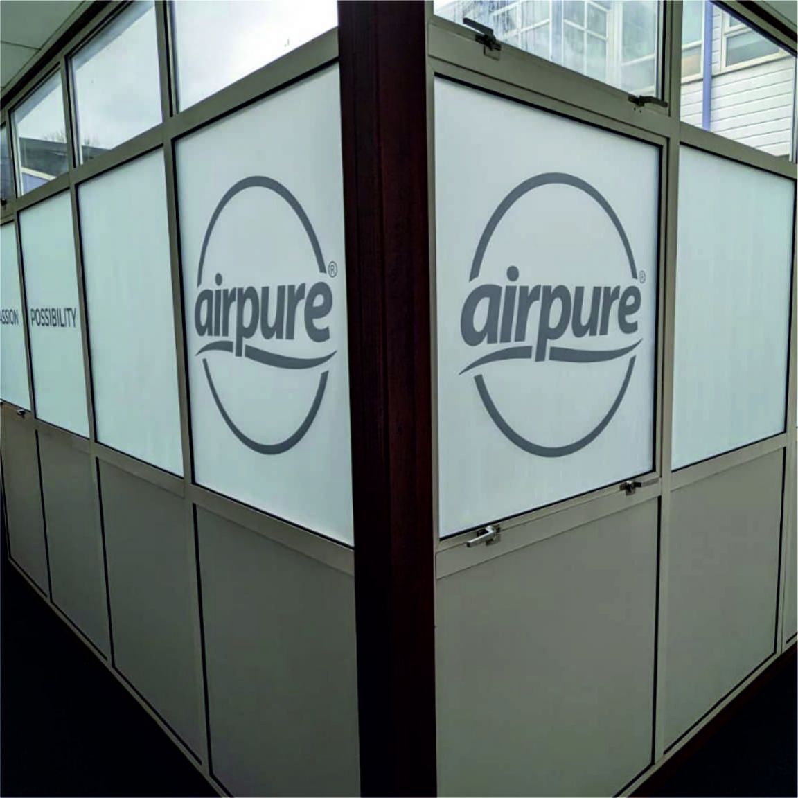 a p etch vinyl on office windows