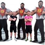 Big massive cardboard/correx cut out stand